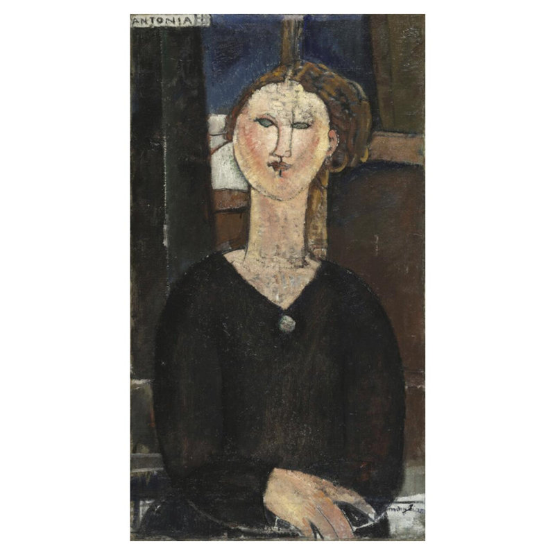 «Antonia» par Amedeo Modigliani - estampe numérique, H 40 po x l 32 po