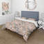 Ensemble de housse de couette rose et gris-109144465