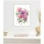 «Abstract Watercolor Pink Floral» par Patricia Shaw, reproduction d'art sur toile encadrée