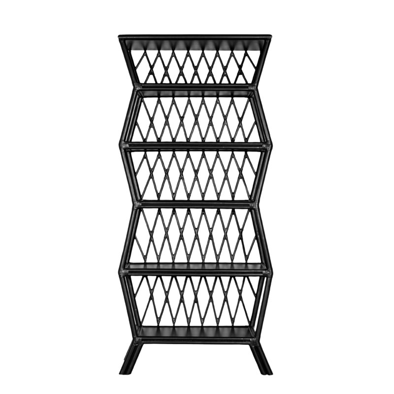 Hollywood Etagere Bookcase, Black