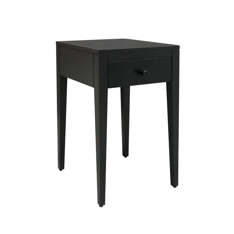 35cm W Solid + Manufactured Wood Bedside Table