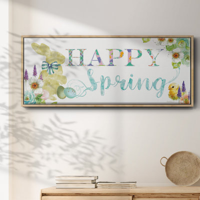 Joyeux printemps, toile encadrée