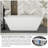 66" White Acrylic Freestanding Bathtub