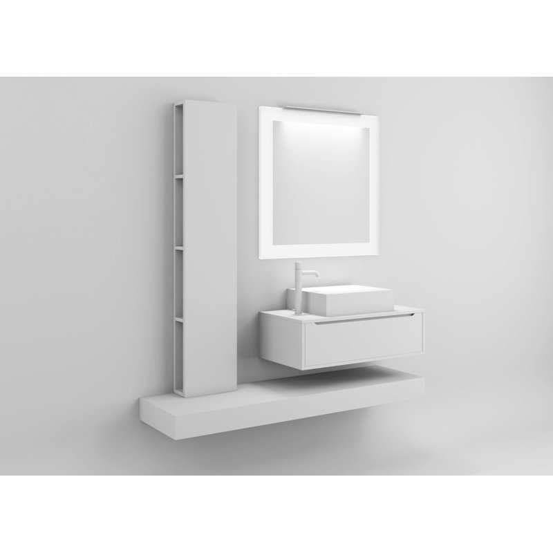 Yatts Wall Bathroom Cabinet, White