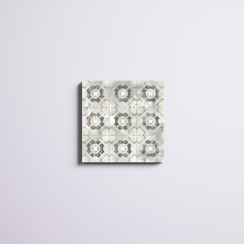 «Marble Tile Design III», impression sur toile, H 20 po x l 20 po