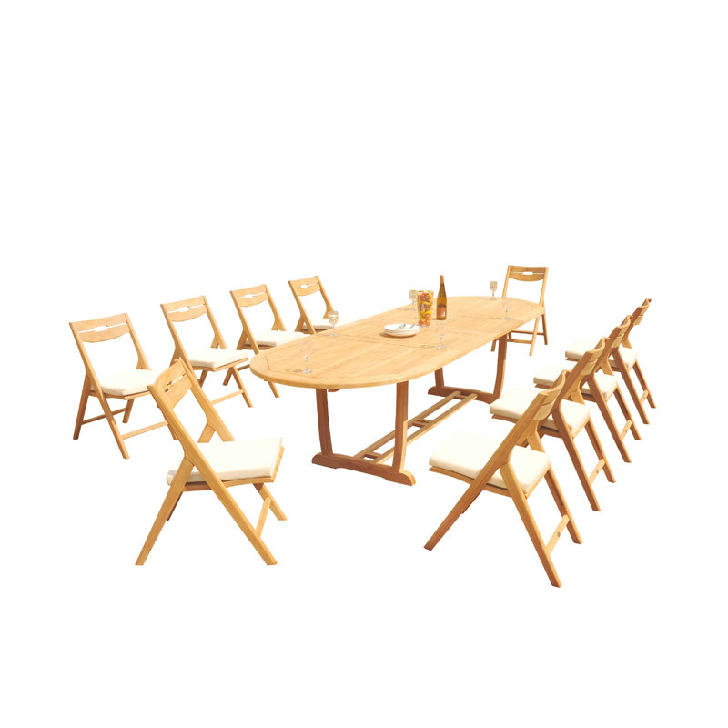 Ensemble repas pour 10 personnes Cimara, 125 po x 43 po x 31,5 po