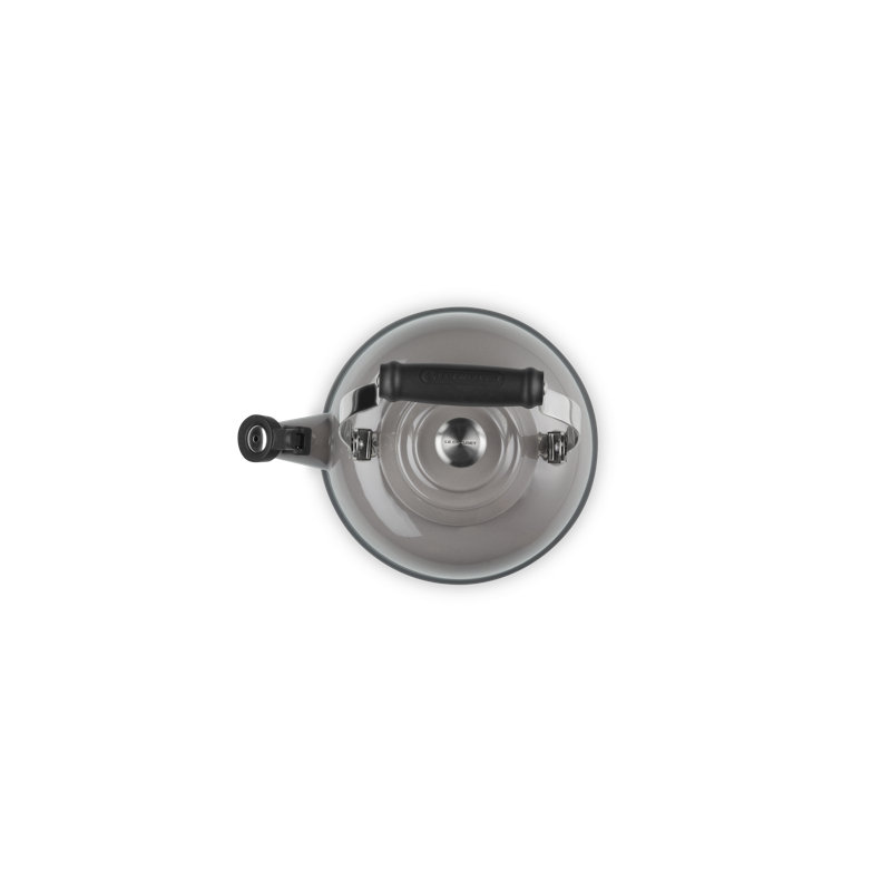 1.7 Qt. Enamel on Steel Whistling Tea Kettle, Oyster