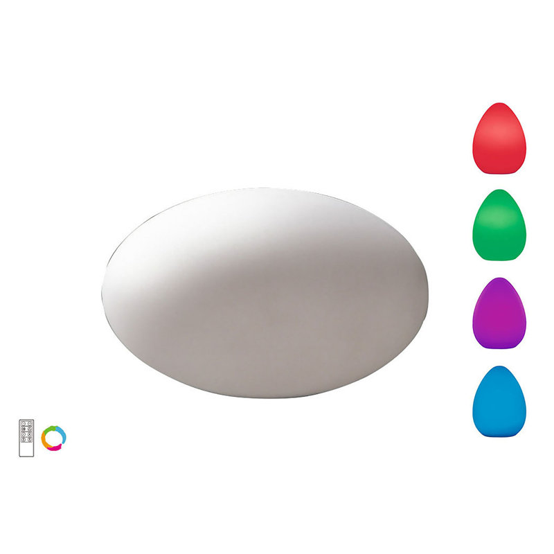 Evandale Opal White Plug-in Metal, Compact Fluorescent