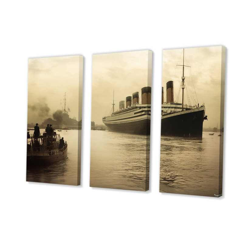 Amori - Bateau, reproduction d'art sur toile, H 28 po x l 36 po x P 1 po