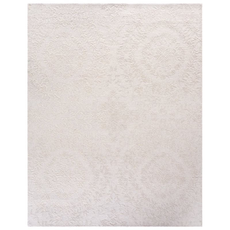 Narra 401 Hand Tufted Wool Pile Floral Rug, Rectangle 8' x 10'