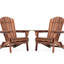 2 chaises de terrasse en bois - pliables pour le jardin, le patio. Chaise en bois massif, semi-pré-assemblée, 2 chaises pliantes, aspect pruche-700011068