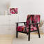 Coloré peinture abstraite Strokes II - Chaise d'appoint rembourrée et fauteuil moderne-1047416654-825318766