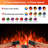 36"Electric Fireplace Insert,Four 3D Color with Log and Flame, Adjustable Flame Speed-1518777609