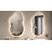 Smart Anti-Fog Cloud Shape LED Bathroom Mirror With Front + Back Lighted Tempered Glass Stepless Dimmable ETL Listed-1433478516