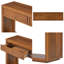 Console de 32 po et ensemble de miroirs en bois de 36 po pour table d'appoint-121083448
