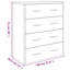 Vanwinkle 60cm W 4 - Drawer Chest of Drawers-80794241