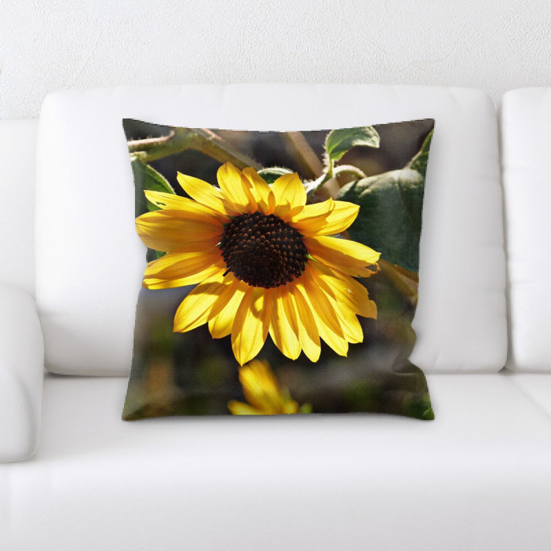 Coussin décoratif tournesol