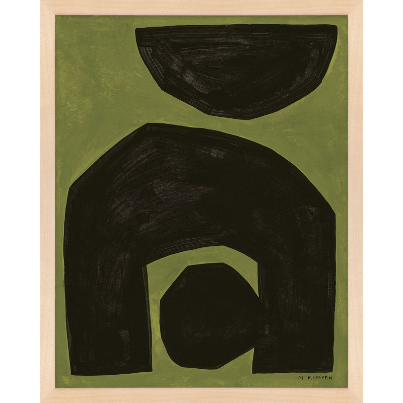 Module On Green 2 by Michael Kempen, Yellow, 50" H x 40" W x 1.25" D