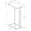 Table d'appoint, en forme de C, bout, côté, collation, salon, chambre à coucher, stratifié, métal-1025876975