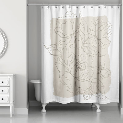 Deralin Floral Shower Curtain