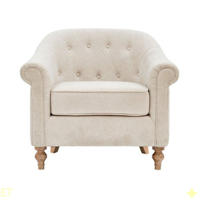 Fauteuil capitonné