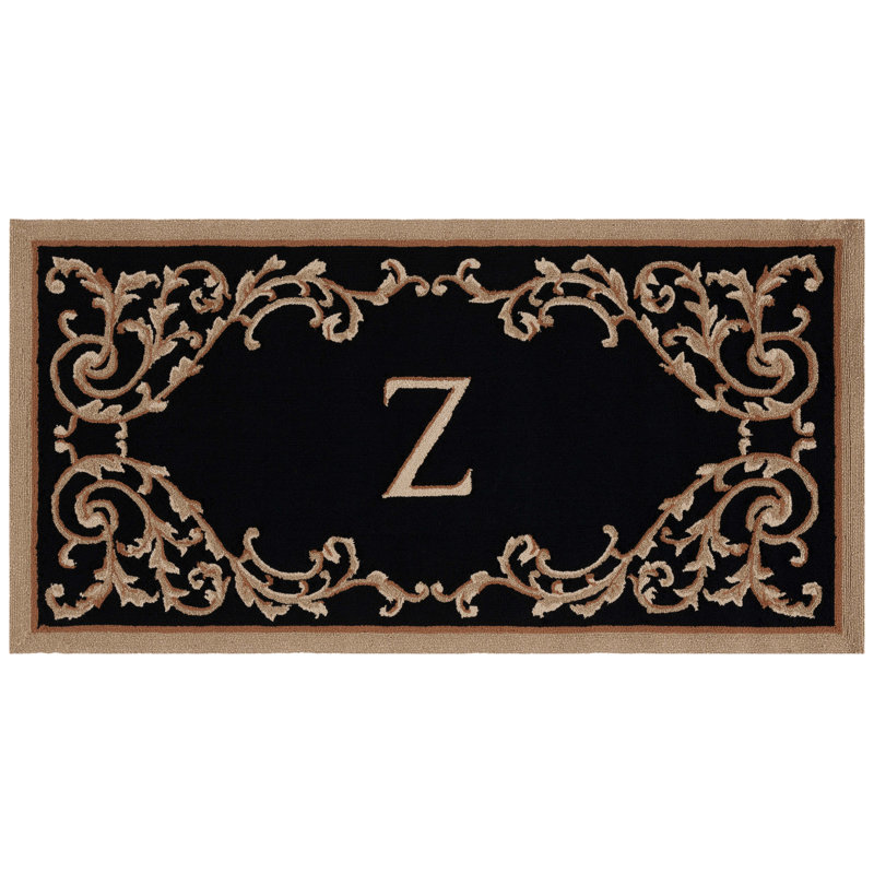 Amoya Personalizable Trellis Outdoor Doormat, Z, 36" W x 72" L
