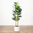 Artificial Fiddle Leaf Tree in Decorative White Planter-188350080