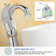 Swan Faucet Copper Single Handle Single Hole Matching Pop Up Drain Without Overflow Stopper And Supply Line Vessel Sink Faucet Lavatory Basin Vanity Mixer Tap Lead-Free