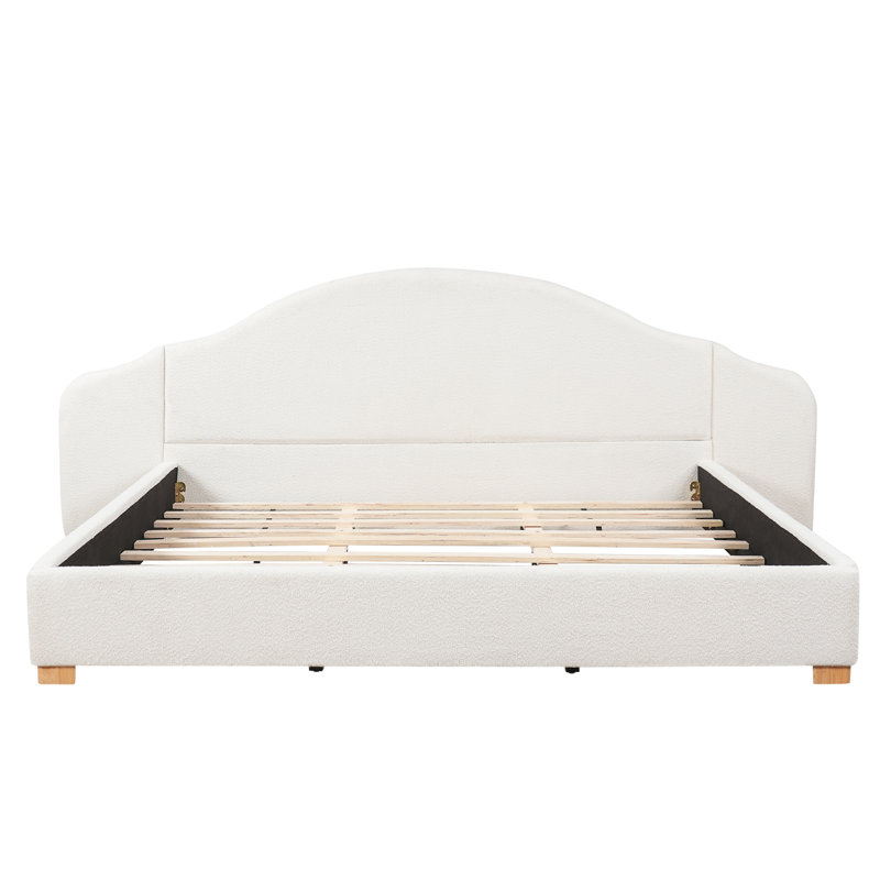 Lit plateforme tapissier Jenson