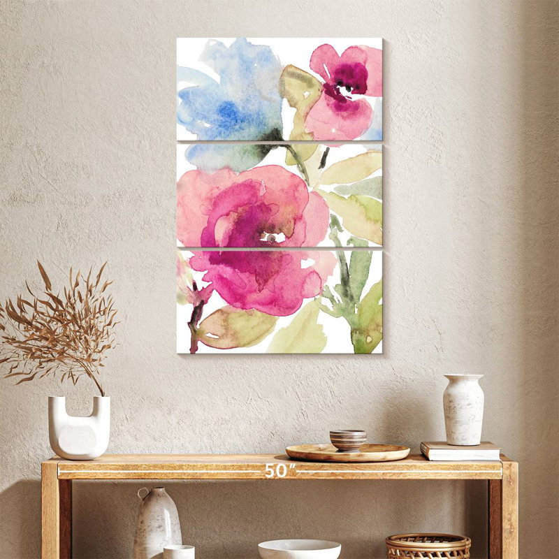 Avery Peaceful Florals I, H 38 po x l 24 po
