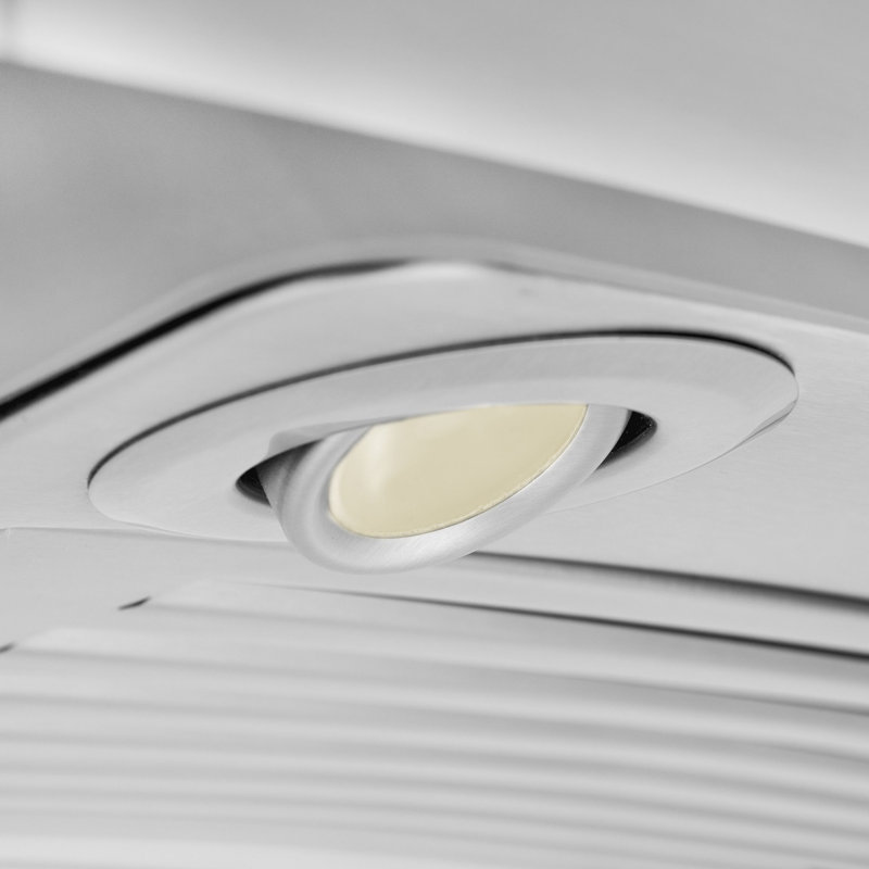 36" 400 CFM Convertible Island Range Hood in Brushed Stainless Steel