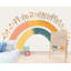 Autocollant mural arc-en-ciel bohème, décoration murale arc-en-ciel neutre, décoration murale pour chambre d'enfant, décoration de salle de jeux, arc-en-ciel Montessori, décoration murale bohème naturelle 420 g-2005649384