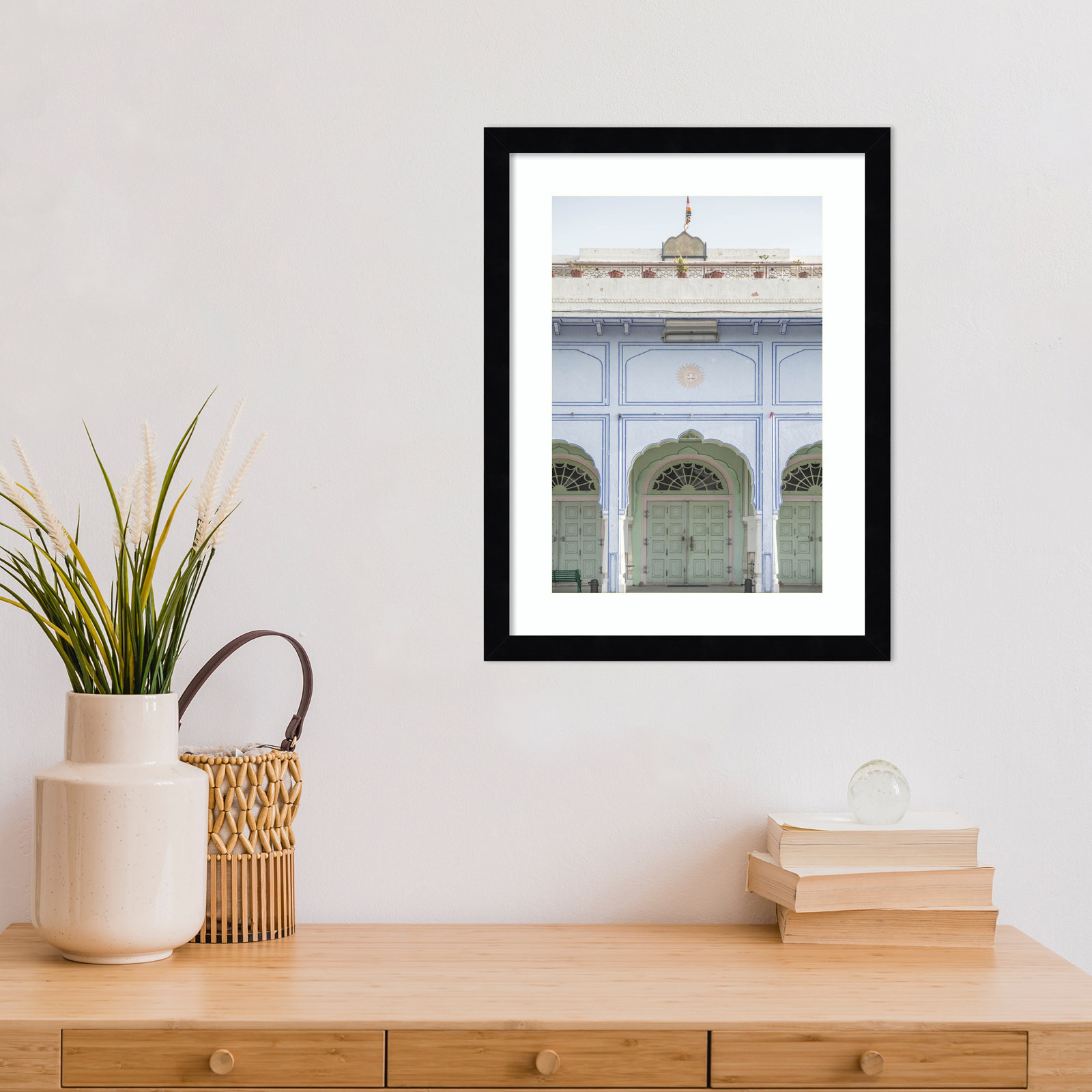 Sunshine Palace Print by Shot by Clint, Black, 17" H x 13" W