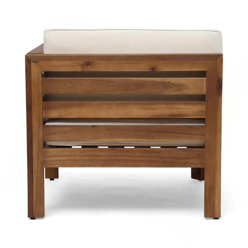 Ensemble de canapé en L pour jardin, cour arrière, porche, Beige, Naturel
