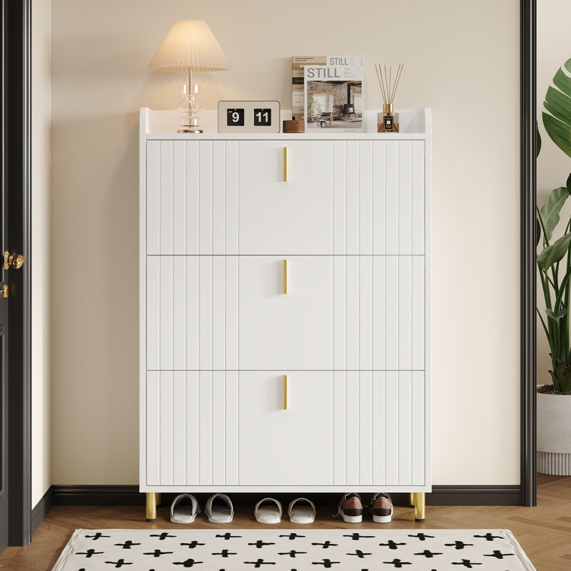 18 Pair Flip Down Shoe Storage