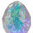 Prismatic Iridescent Spring Easter Egg 8in