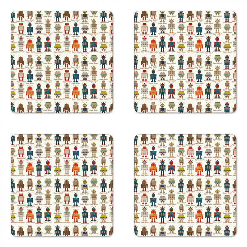 Square 4 Piece Coaster Set