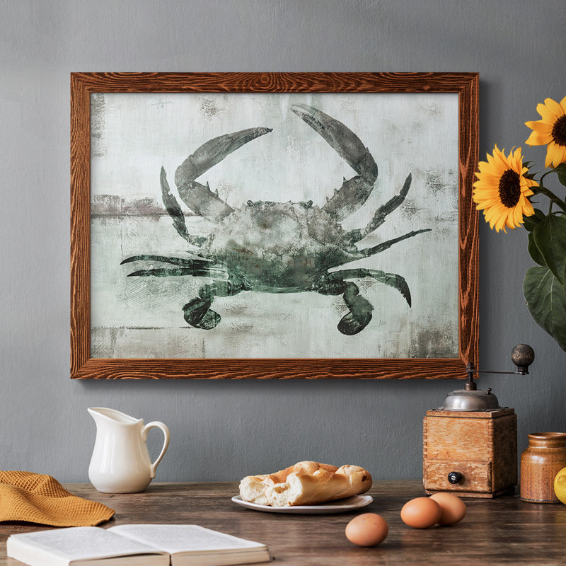 Neutre crabe I, reproduction d'art sur toile, Érable, H 18 po x l 26 po x P 1,5 po