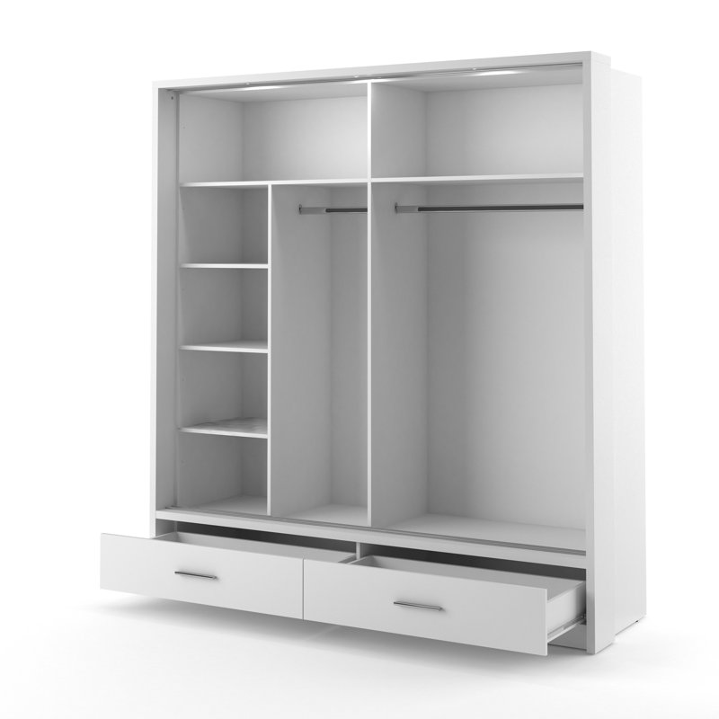 Crestline 2 Door Wardrobe, White