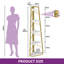 160 H × 35 W Corner Shelf Unit，Modern Ladder Shelving Unit-744237057