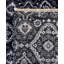 Tapis noir noué à la main de conception unique 9 pi 1 po x 12 pi 1 po Leonard