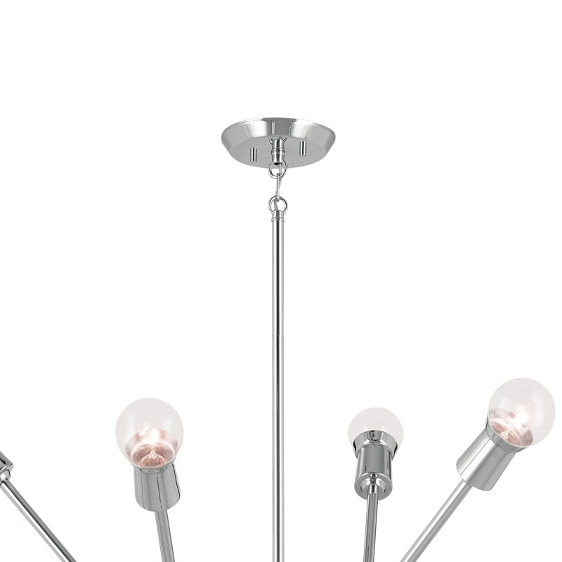 Chrome 16-Light Sputnik Chandelier with Adjustable Arms