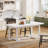 63-Inch Rectangular Wood Dining Table-2088392480