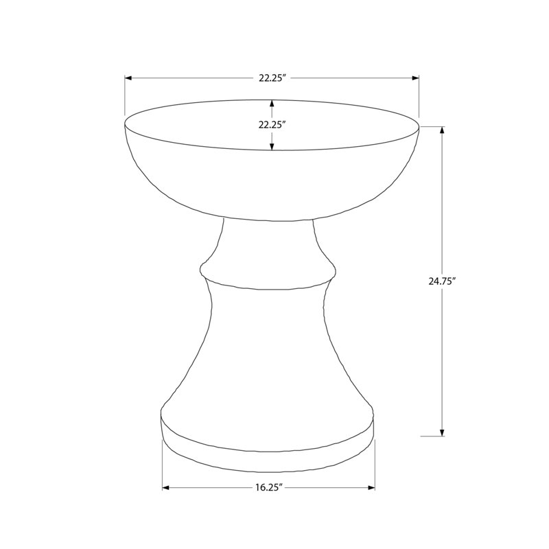 Modern Accent End Table, Grey