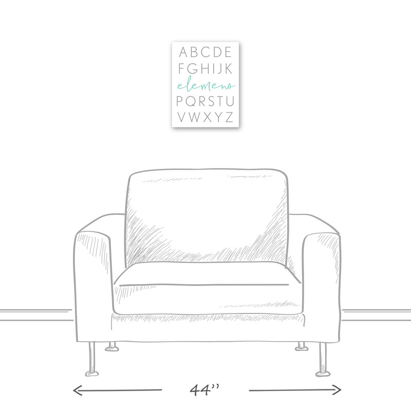 « alphabet vrille », art sur toile