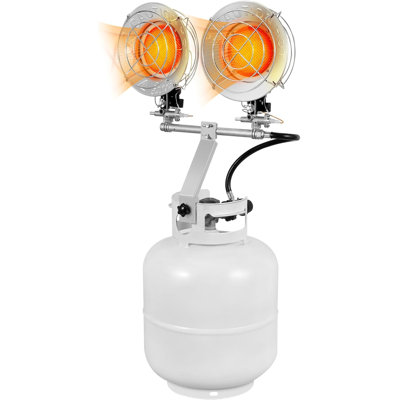 30000 BTU Propane Tank Top Portable Patio Heater with Double Head