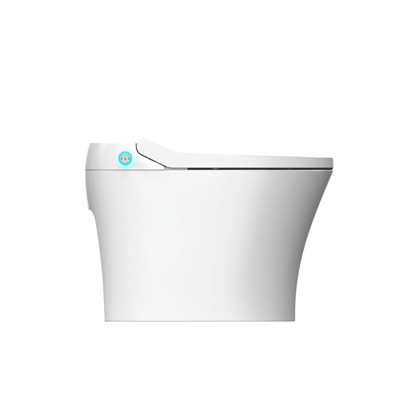 Toilette moderne et intelligente avec système de double chasse d'eau et expérience de rinçage de panne de courant confortable