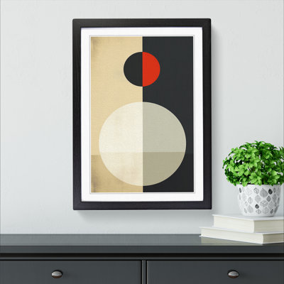 Minimalist Geometric No.3 - Single Picture Frame Print on Wood