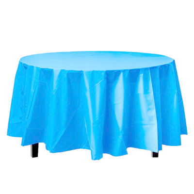 Nicole Fantini Plastic Disposable Round Tablecloth 84"