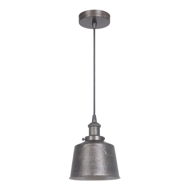 Natural Iron Vintage Mini Pendant Light with Glass Shade